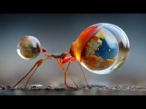 AI Pika Keyframe Video - Organic shapes in orange